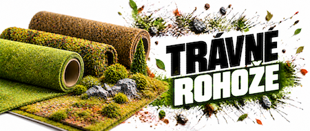 Grass Mats a hotové trávnaté trsy pre podstavce, diorámy a herné terény